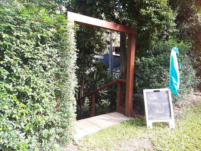 Garden entrance leading into the studio in Bardon
